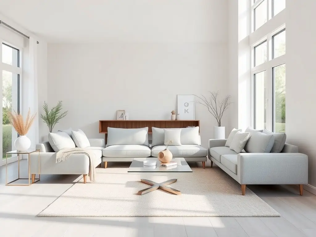 A beautifully renovated living room with modern finishes and open space, showcasing Brasswing Construction's expertise in home renovations.